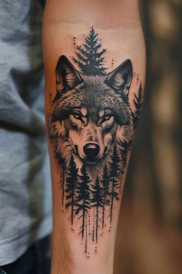 AI-generated tattoo design example